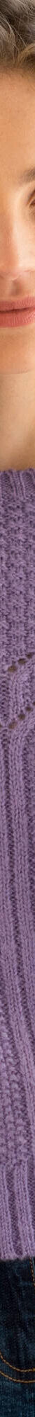 Pull col rond en maille fantaisie (parme) Pull col rond en maille fantaisie (parme)